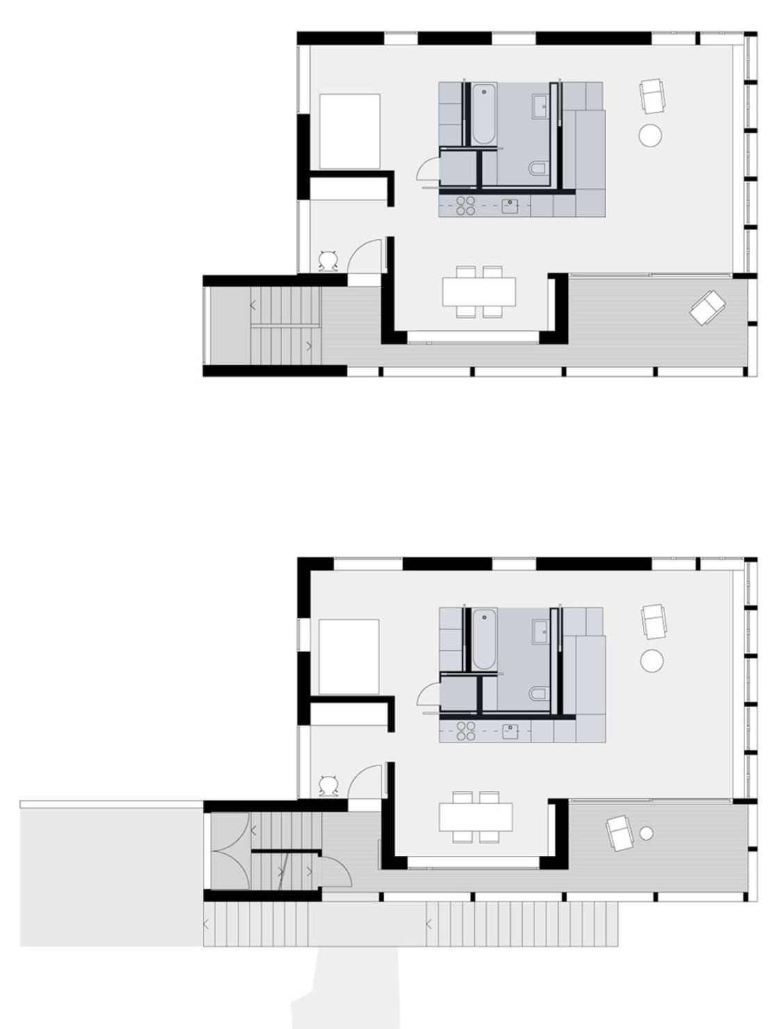 Grundrisse Erdgeschoss und 1. Obergeschoss